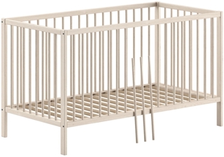 Babybett >Dino< in Buche Natur, Massivholz - 144x84,4x75,5cm (BxHxT)