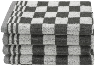 ZOLLNER Geschirrtuch, (Set, 4-tlg), 50x50 cm, 100% Baumwolle, vom Hotelwäschespezialisten