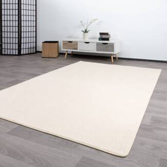 Kurzflor Teppich Genua, Farbe: Beige, Größe: 60x120 cm