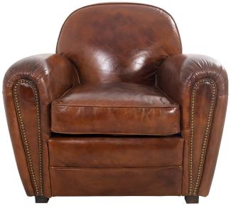 Clubsessel Calais Leder "Vintage-Cigar"