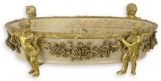 Casa Padrino Luxus Barock Porzellan Schale Durchmesser 31,5 x H. 12 cm