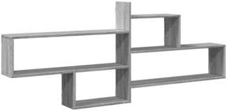 vidaXL Wandregal Grau Sonoma 167,5x18x68 cm Holzwerkstoff 853322