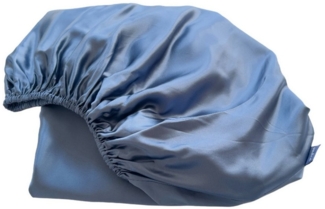 orignee Spannbettlaken Seide Spannbettlaken aus 100% Maulbeerseide, Blue, 100% Seide, Gummizug: rundrum, 100% Seide