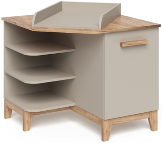 Wickelkommode Malia Cashmere/Artisan 85x85.2 cm mit Tür Vitalispa