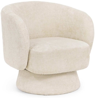 Sessel Julienne aus Stoff, Beige