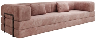 Luxusbetten24 Sofa Designer Sofa Lazy 3 Sitzer XXL, mit Liegefunktion und Cordbezug