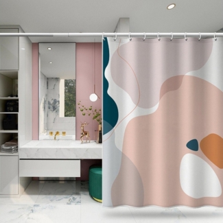 BYSURE Duschvorhang Breite 180 cm (1-tlg), Morandi Farbe Badezimmervorhang
