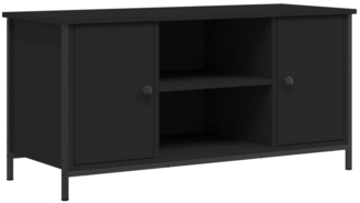 TV-Schrank Lowboard TV Schwarz 100 x 40 x 50 cm Holzwerkstoff