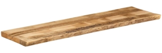vidaXL Tischplatte mit Baumkante 160x40x2,5 cm Raues Mango Massivholz 370664