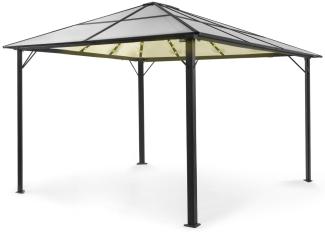 Pantheon Solid Sky Ambient Solar Pavillon 3x4 m Polycarbonat Aluminium Transparent