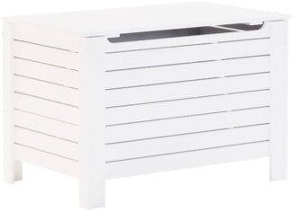 vidaXL Truhe mit Deckel RANA Weiß 100x49x54 cm Massivholz Kiefer 4002324