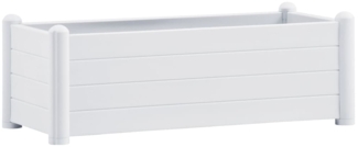 vidaXL Garten-Hochbeet PP Weiß 100x43x35 cm 313975