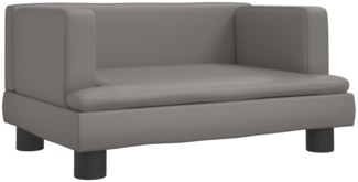 vidaXL Kindersofa Grau 60x40x30 cm Kunstleder 3196327