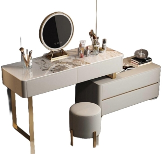 JVmoebel Schminktisch Weiß Schminktisch Konsole Schlafzimmer Möbel Design Luxus (1-St, Nur Schminktisch), Made in Europa