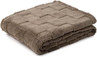 Wohndecke FRANKA Jacquarddecke, Gözze, im modernen Design, aus 100 % Polyester Mikrofaser, rundum gesäumt