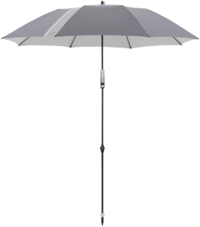 Doppler Sonnenschirm / Strandschirm "Expert 160 Manual Multi", anthrazit, 160 cm