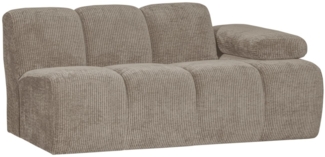 Modulsofa Mojo Flachcord 1,5er Arm-Rechts, Sand