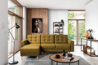 Ecksofa Asgard L mit Schlaffunktion – Eltap Monolith Retro