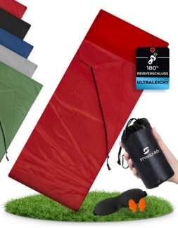 Styngard Schlafsackinlett 2in1 Hüttenschlafsack ultraleicht Mikrofaser [200g] - kleines Packmaß