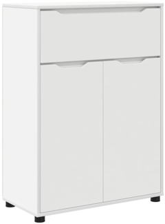 vidaXL Badezimmerschrank Weiß 72,5 x 36,5 x 100 cm Holzwerkstoff 888767