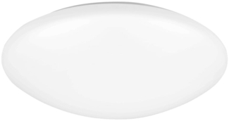 LED Deckenleuchte, Metall Kunststoff, weiß, D 26 cm