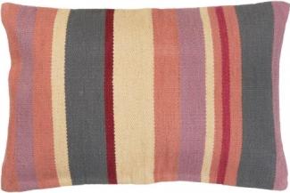 Ib Laursen Kissenbezug Multigestreift Malva Rot Beige Grau (40x60cm) 6427-00