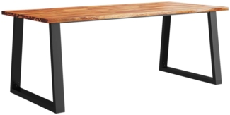 vidaXL Esstisch Baumkante 200x90x75 cm Massivholz Akazie 353292