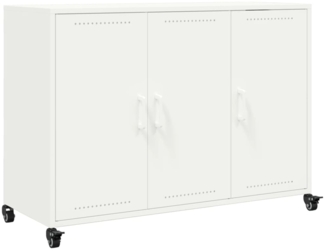 vidaXL Sideboard Weiß 100,5x39x72 cm Stahl 846685