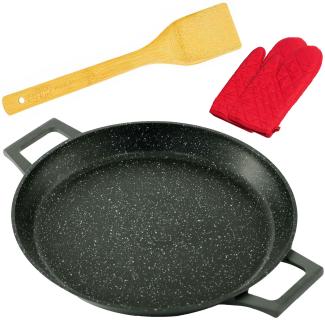 Paella-Pfanne Ø40 cm Bräter Bratpfanne Paellapfanne Servierpfanne Schmorpfanne Induktion