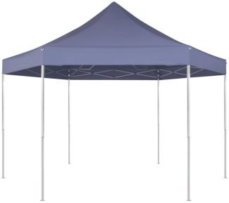 vidaXL Pop-Up-Partyzelt Hexagonal Faltbar Dunkelblau 3,6x3,1 m 42107