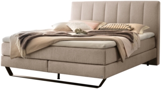 Ambra Boxspringbett schwarz Polyester/Polyamid/Viskose 214cm x 203cm x 115cm