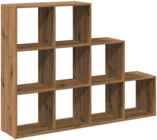 vidaXL Raumteiler-Bücherregal 3 Stufen Artisan-Eiche 137,5x29x103,5 cm 857984