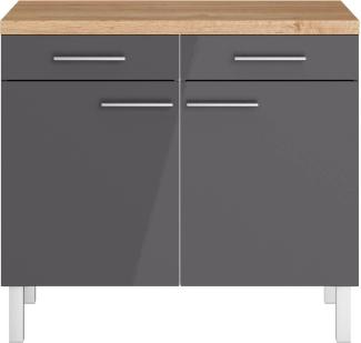 OPTIFIT Unterschrank Breite 100 cm, 2 Türen, 2 Schubkästen