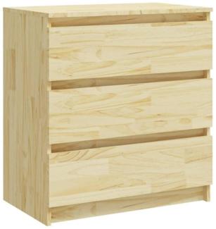 vidaXL Nachtschrank 60x36x64 cm Massivholz Kiefer 808093