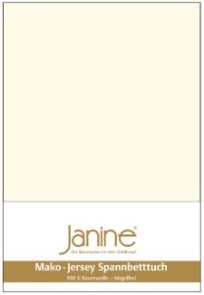 Janine Mako Jersey Spannbetttuch Bettlaken 140-160x200 cm OVP 5007 07 natur