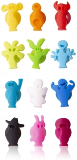 Glasmarkierer Glasmarker Glas Markierung 12-Stk Vacu Vin Party People 1886060