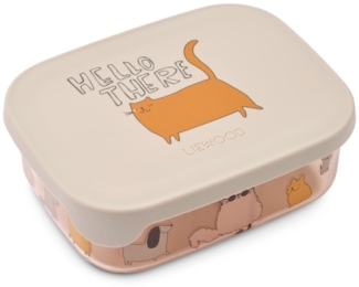 Liewood Arthur Tritan Lunchbox Brotdose Cats and Dogs / Sandy