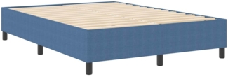 vidaXL Boxspringbett Blau 160 x 200 cm Cordstoff 3337420