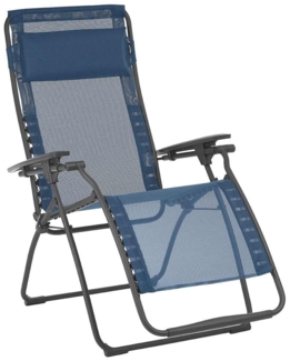 Lafuma XL Relax Liegestuhl Liege Futura Clippe ocean blau
