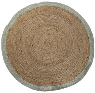 Teppich DKD Home Decor Scandi grün Hellbraun Jute (150 x 150 x 1 cm)