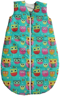 Odenwälder 1936-999 Gr. 90cm Schlafsack Basic Eule Türkis