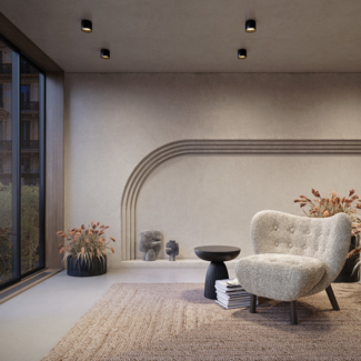 Maytoni Deckenleuchte Slim, Weiß, 12 W, 500 lm, 9,2 cm (Höhe)