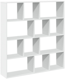 vidaXL Bücherregal Weiß 132x29x141,5 cm Holzwerkstoff 3310307