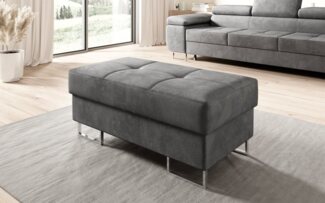 Luxusbetten24 Polsterhocker Beistellhocker Jess, mit Stauraum