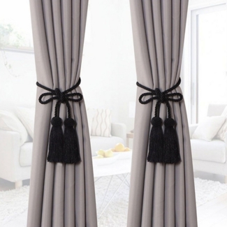 BYSURE Raffhalter, (2-tlg), Vorhang Seil Quaste Raffhalter für Home Fenster Deko