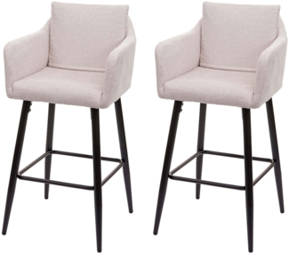 MCW Barhocker MCW-H93-2 (Set, 2 St, 2er), 2er-Set, Mit Reißverschluss, Bequeme Sitzpolsterung, Mit Bodenschonern