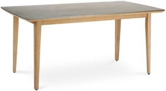 Gartentisch Lagos , Beton , Grau, Holzfarben , 170 x 77 x 90 cm