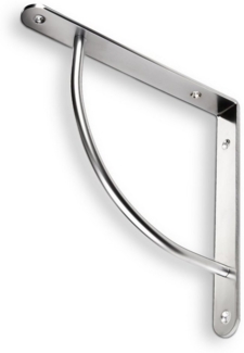 SO-TECH® Wandregalhalter Regalkonsole RK04, 2-tlg, Chrom matt