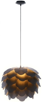 Hängeleuchte, Blätter Design, anthrazit, 42 cm, FILETTA