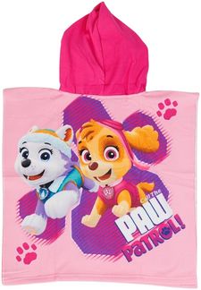 Paw Patrol Kinder Badeponcho mit Kapuze Strandponcho aus Polyester 55x110 cm